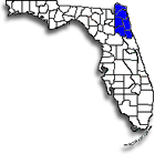 Florida golf course map for zone 10