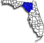 Florida golf course map for zone 11